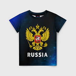 Футболка детская RUSSIA РОССИЯ, цвет: 3D-принт