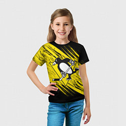 Футболка детская Pittsburgh Penguins Sport, цвет: 3D-принт — фото 2
