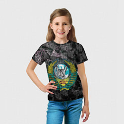 Футболка детская Heavy metal rock, цвет: 3D-принт — фото 2