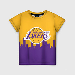 Футболка детская LOS ANGELES LAKERS, цвет: 3D-принт