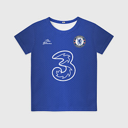 Футболка детская CHELSEA домашняя сезон 2021, цвет: 3D-принт
