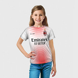 Футболка детская AC MILAN 2021 - ГОСТЕВАЯ, цвет: 3D-принт — фото 2