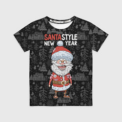 Футболка детская Santa style, цвет: 3D-принт