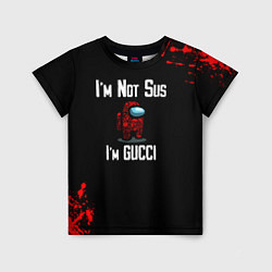 Футболка детская Among Us Gucci, цвет: 3D-принт