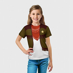 Футболка детская Ковбой, цвет: 3D-принт — фото 2