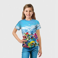 Футболка детская Палитра сноуборд, цвет: 3D-принт — фото 2