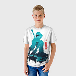 Футболка детская NIER AUTOMATA 2B, цвет: 3D-принт — фото 2
