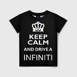 Футболка детская Drive a INFINITI!, цвет: 3D-принт