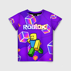 Футболка детская ROBLOX КУБЫ, цвет: 3D-принт
