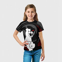 Футболка детская MONOKUMA МОНОКУМА DANGANRO, цвет: 3D-принт — фото 2