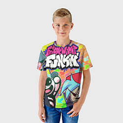 Футболка детская Friday night funkin, цвет: 3D-принт — фото 2