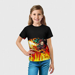 Футболка детская ТАНДЖИРО, цвет: 3D-принт — фото 2