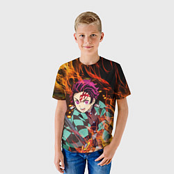Футболка детская КЛИНОК РАССЕКАЮЩИЙ ДЕМОНОВ, цвет: 3D-принт — фото 2