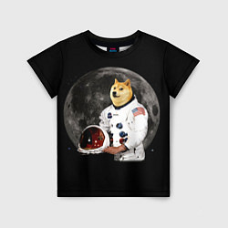 Футболка детская Доги Космонавт, цвет: 3D-принт