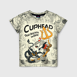 Футболка детская Cuphead and Devil, цвет: 3D-принт