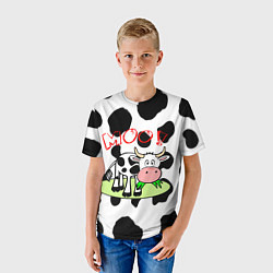 Футболка детская Moo!, цвет: 3D-принт — фото 2