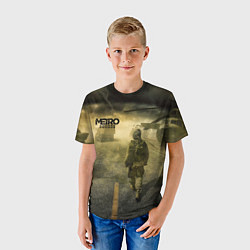 Футболка детская Metro сталкер, цвет: 3D-принт — фото 2