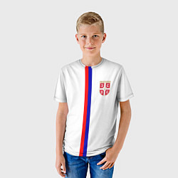 Футболка детская Сборная Сербии, цвет: 3D-принт — фото 2