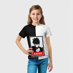 Футболка детская СОН ДЖИН ВУ SOLO LEVELING, цвет: 3D-принт — фото 2