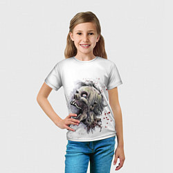 Футболка детская Зомби-Бу, цвет: 3D-принт — фото 2