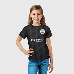 Футболка детская Manchester City Home Goalkeeper 202122, цвет: 3D-принт — фото 2