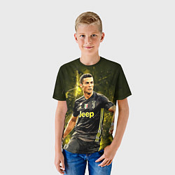 Футболка детская Cristiano Ronaldo Juventus, цвет: 3D-принт — фото 2
