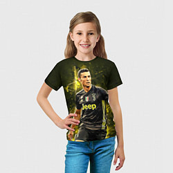 Футболка детская Cristiano Ronaldo Juventus, цвет: 3D-принт — фото 2