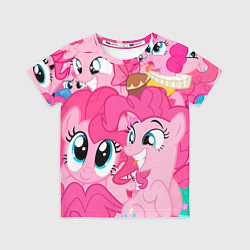 Футболка детская Pinkie Pie pattern, цвет: 3D-принт