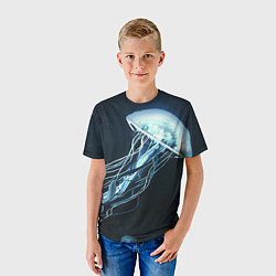 Футболка детская Рисунок медуза, цвет: 3D-принт — фото 2