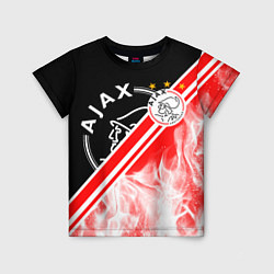 Футболка детская FC AJAX AMSTERDAM ФК АЯКС, цвет: 3D-принт