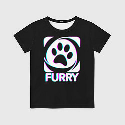 Футболка детская Furry, цвет: 3D-принт