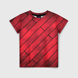Футболка детская Red Boards Texture, цвет: 3D-принт