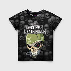 Футболка детская Five Finger Death Punch 5FDP Z, цвет: 3D-принт