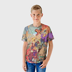 Футболка детская MONSTER WAR СЮРРЕАЛИЗМ, цвет: 3D-принт — фото 2