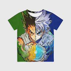 Футболка детская Киллуа золдик и Гон хантер, цвет: 3D-принт
