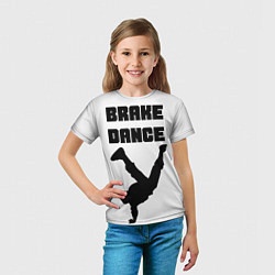 Футболка детская Brake Dance, цвет: 3D-принт — фото 2