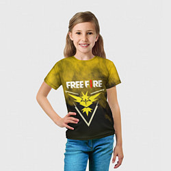 Футболка детская FREEFIRE YELLOW SMOKE Z, цвет: 3D-принт — фото 2