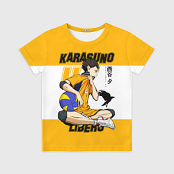 Футболка детская Юу Нишиноя из Карасуно Haikyu!!, цвет: 3D-принт