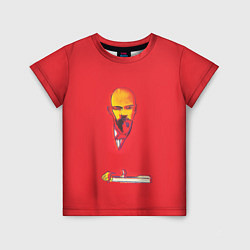 Футболка детская Энди Уорхол - Красный Ленин, цвет: 3D-принт