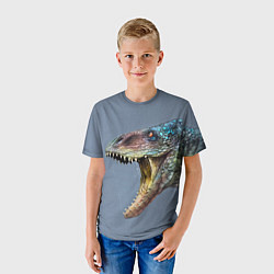 Футболка детская Хищный динозавр Dino Z, цвет: 3D-принт — фото 2