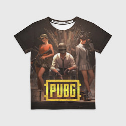 Футболка детская PUBG КОРОЛЬ, цвет: 3D-принт
