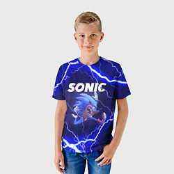 Футболка детская SONIC СОНИК Z, цвет: 3D-принт — фото 2