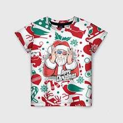 Футболка детская Merry Christmas3D, цвет: 3D-принт