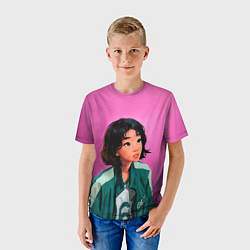 Футболка детская 067 игра в кальмара, цвет: 3D-принт — фото 2