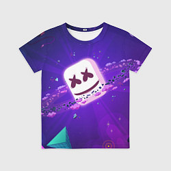 Футболка детская МАРШМЕЛЛО В КОСМОСЕ MARSHMELLO MUSIC SPACE, цвет: 3D-принт