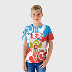 Футболка детская Россия! Герб, цвет: 3D-принт — фото 2
