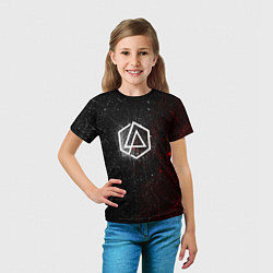 Футболка детская Linkin Park Logo Линкин Парк, цвет: 3D-принт — фото 2