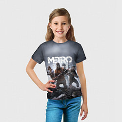 Футболка детская МЕТРО ИСХОД АРТЁМ ,ЯДЕРНАЯ ЗИМА METRO EXODUS, цвет: 3D-принт — фото 2