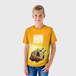 Футболка детская BEE MOVIE Minecraft, цвет: 3D-принт — фото 2