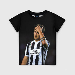 Футболка детская Пауло Дибала, Dybala, цвет: 3D-принт